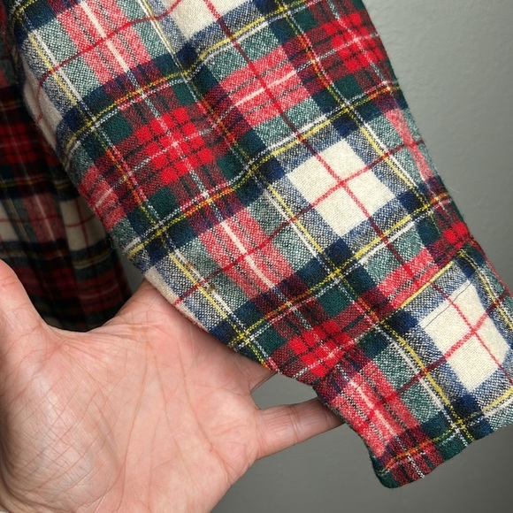 Vintage Pendleton Loop Collar Tartan Virgin Wool Plaid Board Shirt 50’s | 60’s - Picture 14 of 15